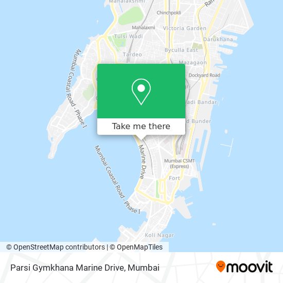 Parsi Gymkhana Marine Drive map