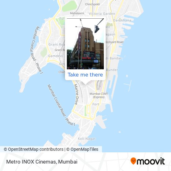 Metro INOX Cinemas map