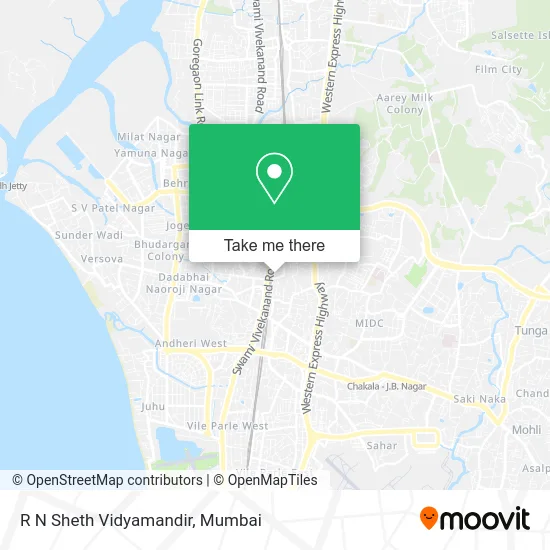 R N Sheth Vidyamandir map