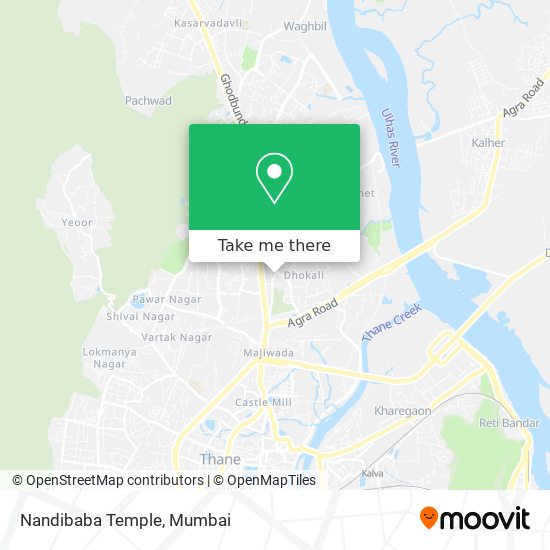 Nandibaba Temple map