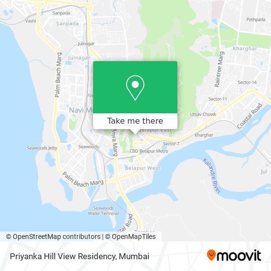 Priyanka Hill View Residency map