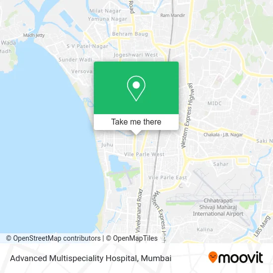 Advanced Multispeciality Hospital map
