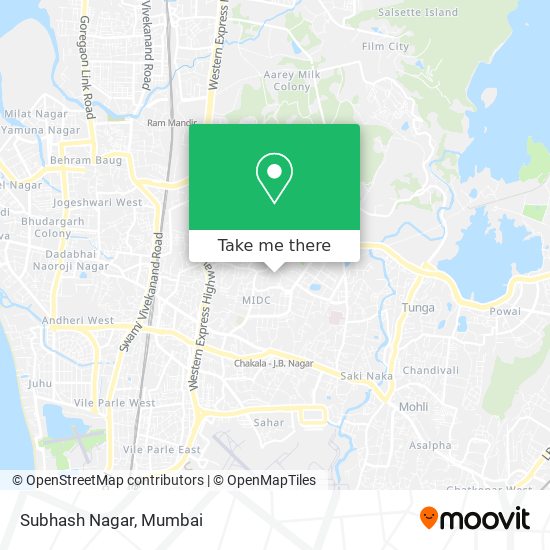 Subhash Nagar map