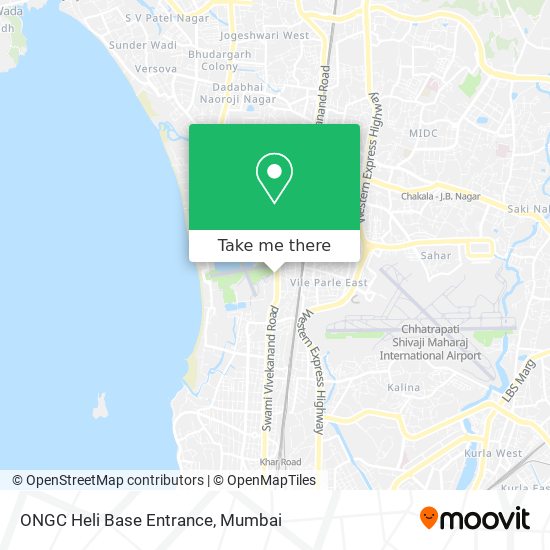 ONGC Heli Base Entrance map