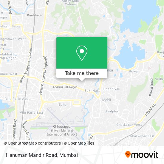 Hanuman Mandir Road map