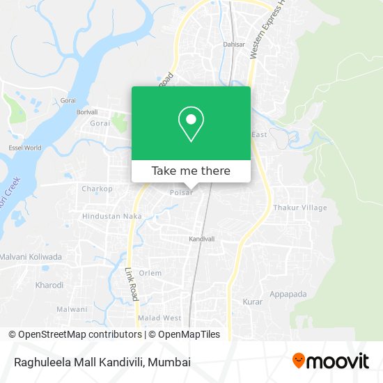 Raghuleela Mall Kandivili map