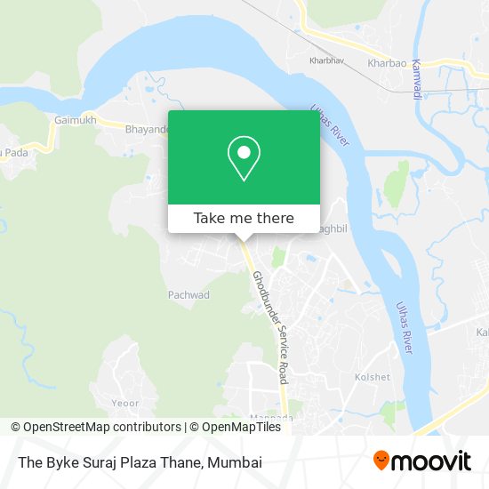 The Byke Suraj Plaza Thane map