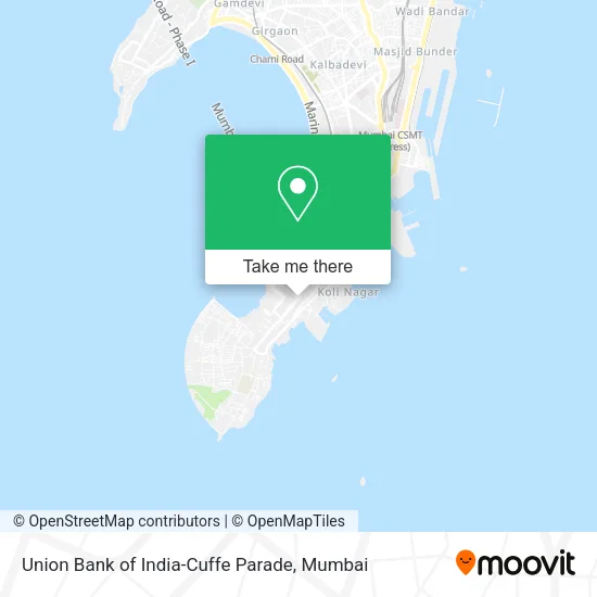 Union Bank of India-Cuffe Parade map