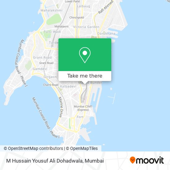 M Hussain Yousuf Ali Dohadwala map
