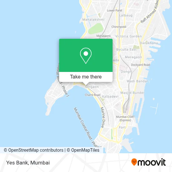 Yes Bank map