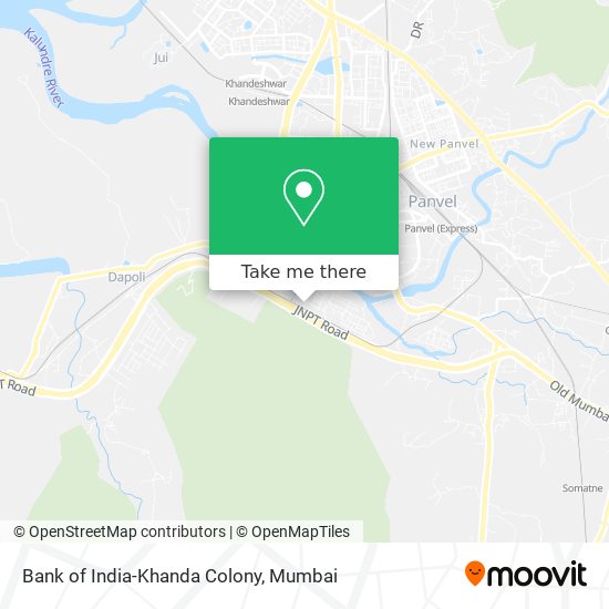 Bank of India-Khanda Colony map