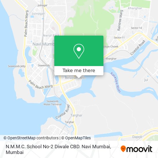 N.M.M.C. School No-2 Diwale CBD. Navi Mumbai map