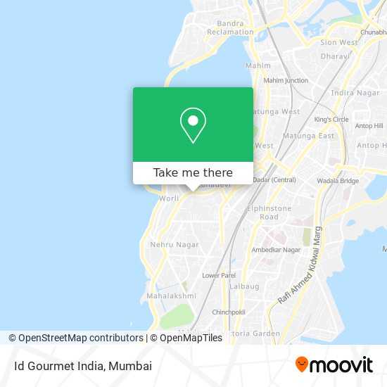 Id Gourmet India map