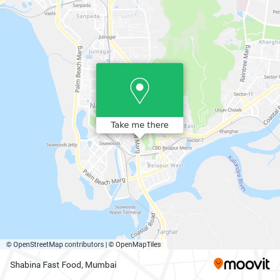 Shabina Fast Food map