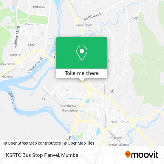 KSRTC Bus Stop Panvel map