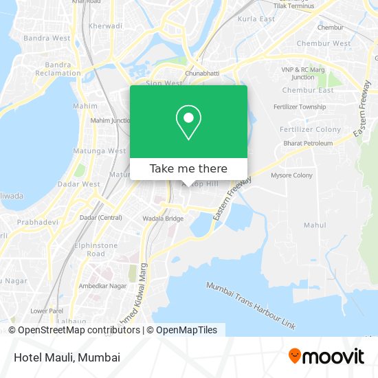 Hotel Mauli map