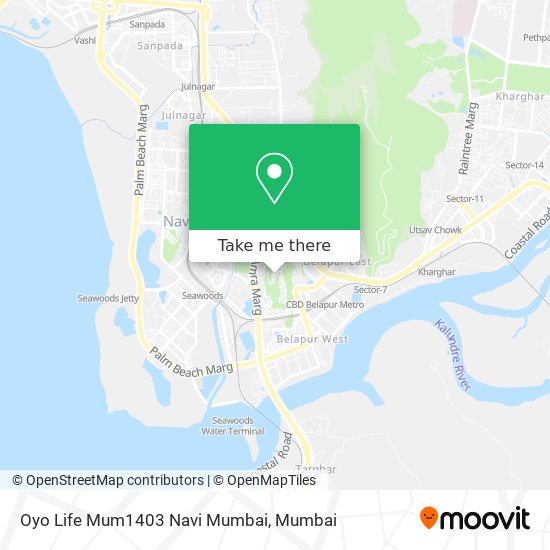 Oyo Life Mum1403 Navi Mumbai map