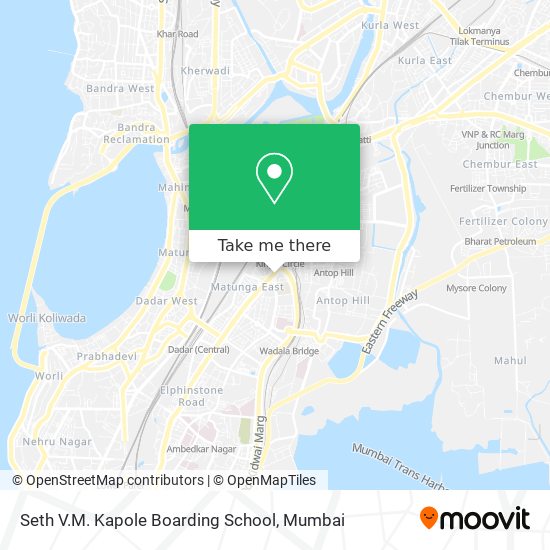 Seth V.M. Kapole Boarding School map