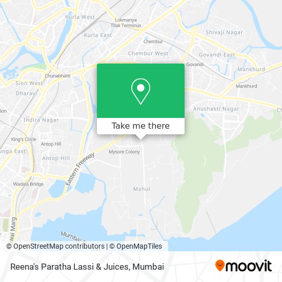 Reena's Paratha Lassi & Juices map