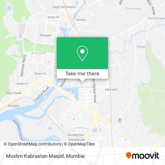 Muslim Kabrastan Masjid map