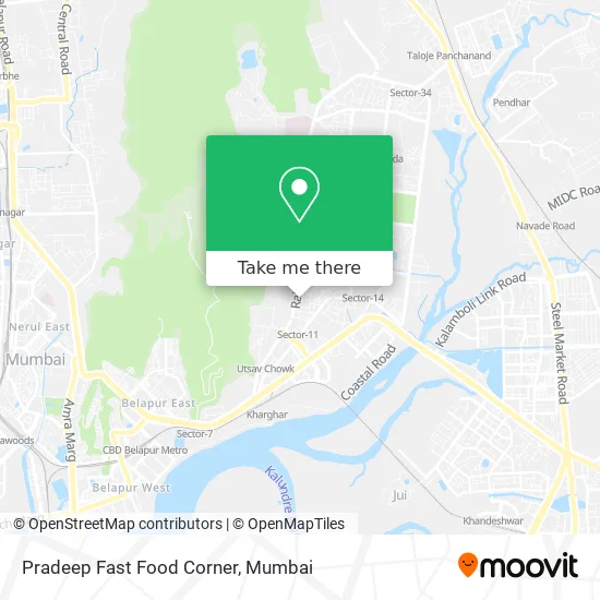 Pradeep Fast Food Corner map