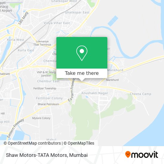 Shaw Motors-TATA Motors map