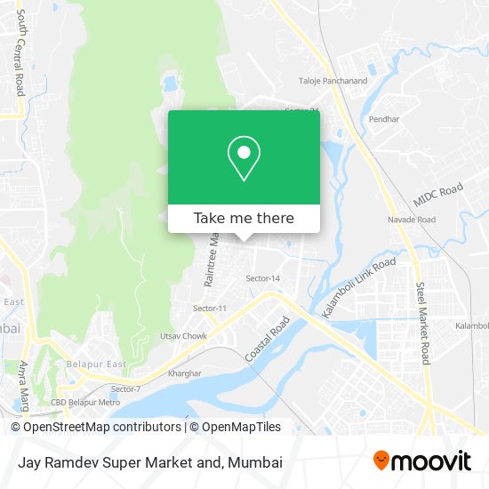 Jay Ramdev Super Market and map