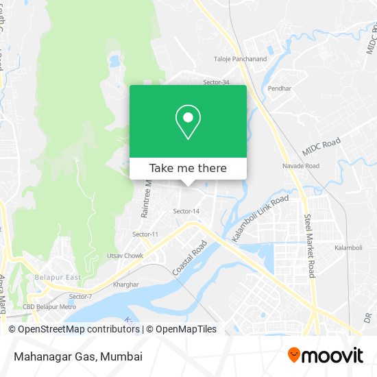 Mahanagar Gas map