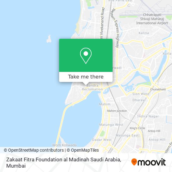 Zakaat Fitra Foundation al Madinah Saudi Arabia map