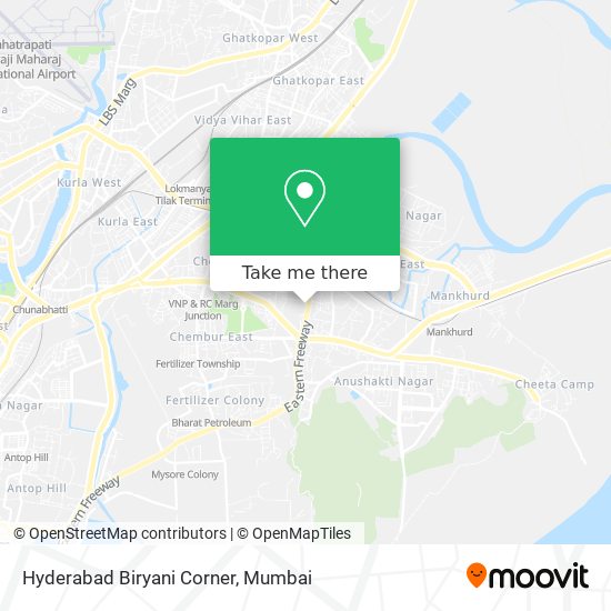 Hyderabad Biryani Corner map