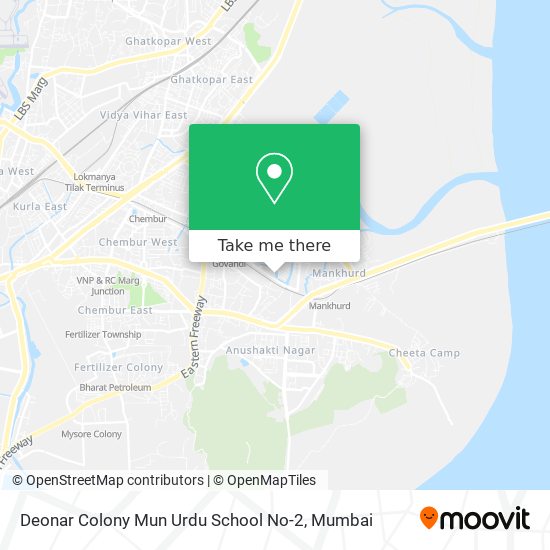 Deonar Colony Mun Urdu School No-2 map