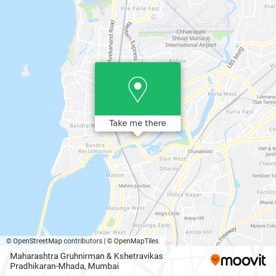 Maharashtra Gruhnirman & Kshetravikas Pradhikaran-Mhada map