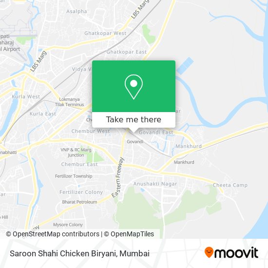 Saroon Shahi Chicken Biryani map