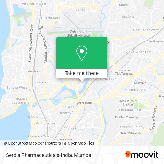 Serdia Pharmaceuticals-India map