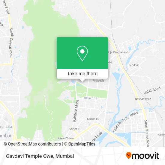 Gavdevi Mandir Owe map