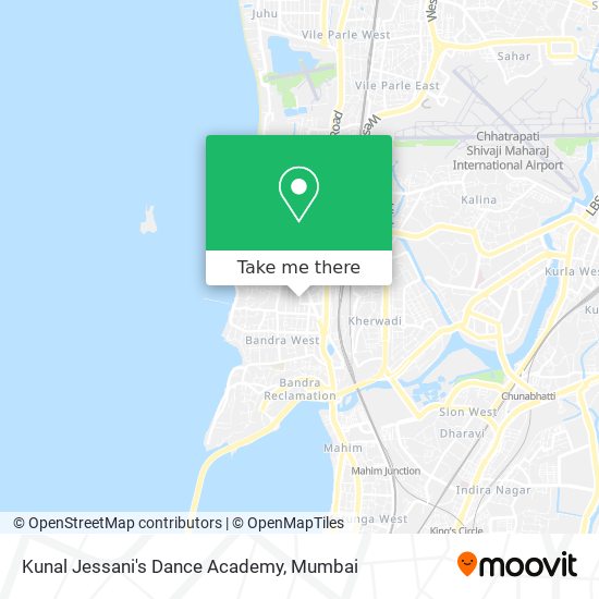 Kunal Jessani's Dance Academy map