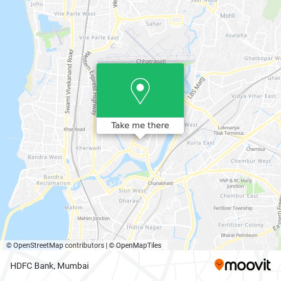 HDFC Bank map