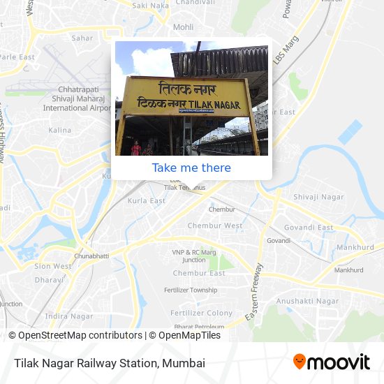 Tilak Nagar Railway Station map