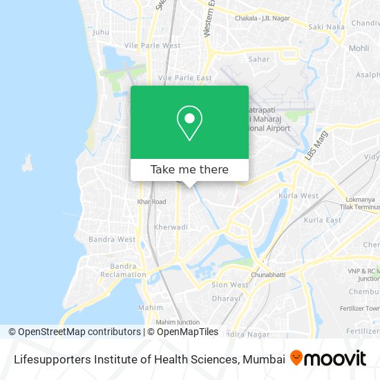 Lifesupporters Institute of Health Sciences map