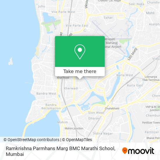 Ramkrishna Parmhans Marg BMC Marathi School map