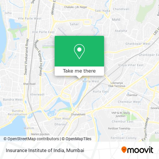 Insurance Institute of India map