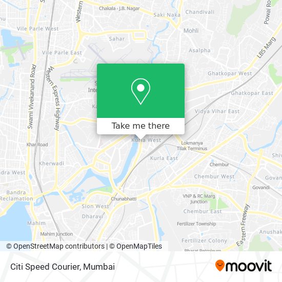 Citi Speed Courier map