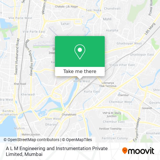 A L M Engineering and Instrumentation Private Limited map