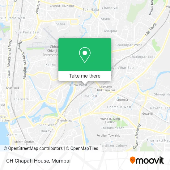 CH Chapati House map