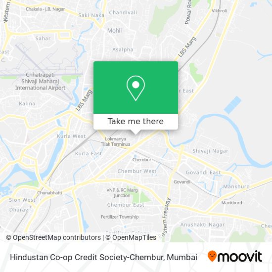 Hindustan Co-op Credit Society-Chembur map