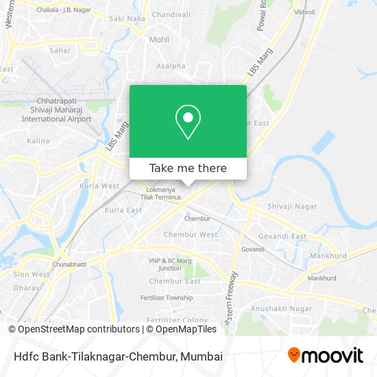 Hdfc Bank-Tilaknagar-Chembur map