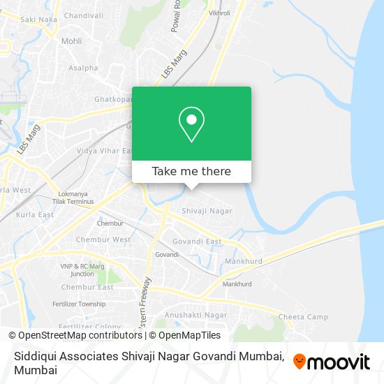 Siddiqui Associates Shivaji Nagar Govandi Mumbai map