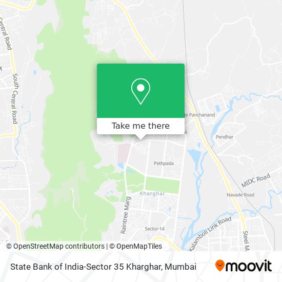 State Bank of India-Sector 35 Kharghar map