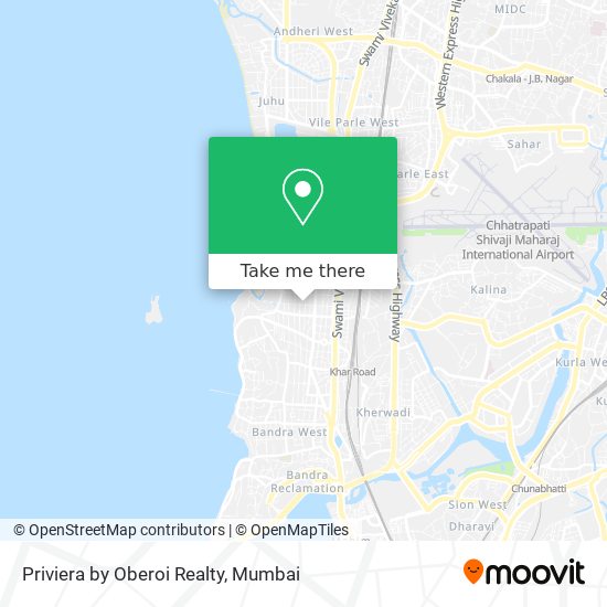 Priviera by Oberoi Realty map