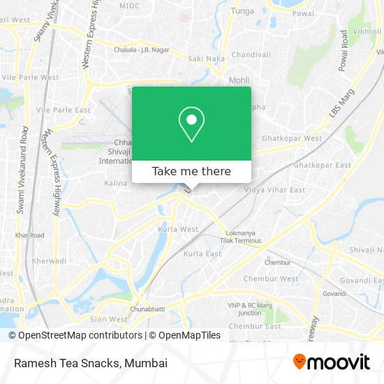 Ramesh Tea Snacks map